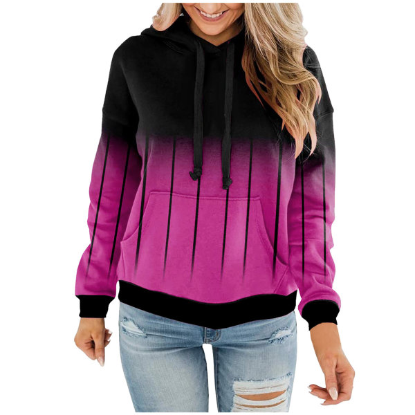 Casual Hoodie-tröjor för kvinnor purple2 XL
