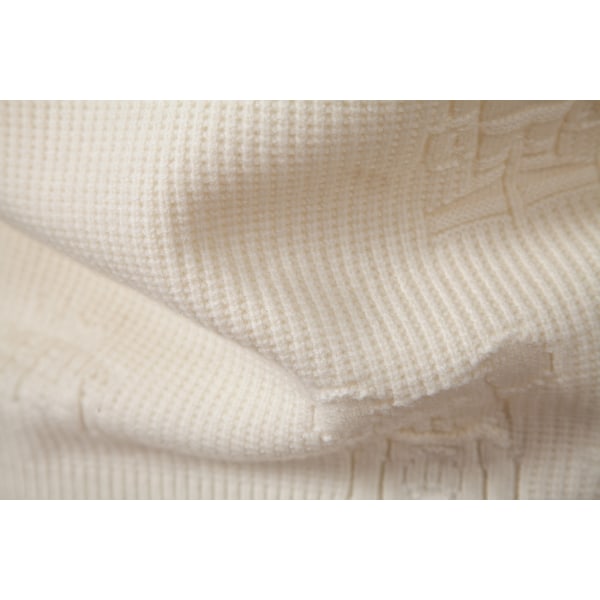 Hettegenser for menn, strikket, tynn passform, lett, avslappet, vridd mønster, kabelstrikket, pullover Beige M