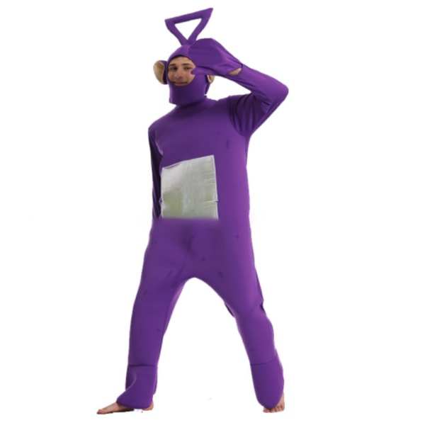 Halloween Cosplay Teletubbies kostym för vuxna purple