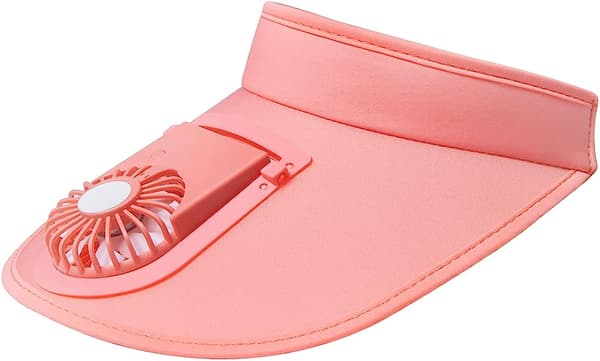 Solskyddsmössor med fläkt, trehastighetsjustering Pink