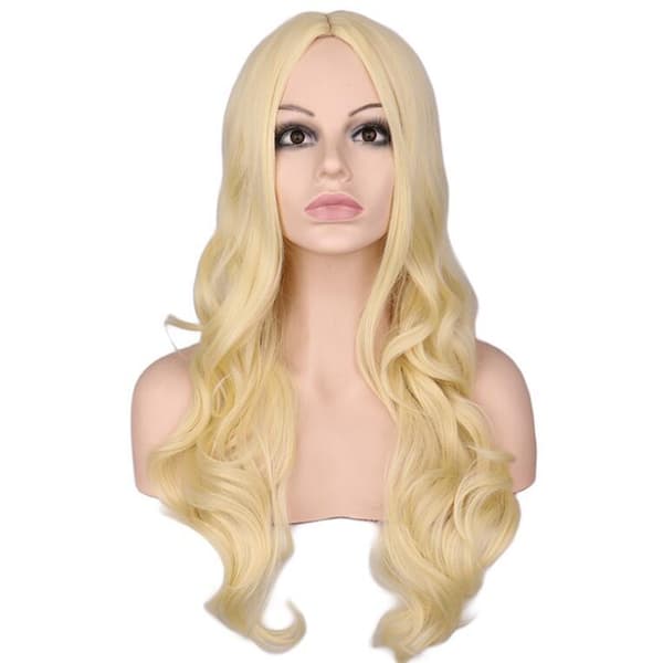 Barbie Peruk Cos Ljusblond Medium Peruk Gold