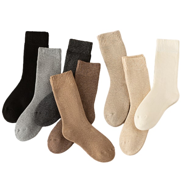 8 Par Damsockor i Ull, Vintervarma Sockor 8Pairs