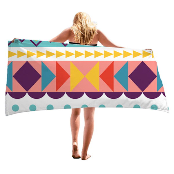 Printed Beach Resort Beach Handduk color1