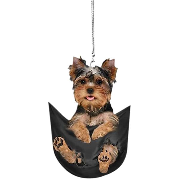 Nøglering med Puppy-hæng til bilens bakspejl Style2
