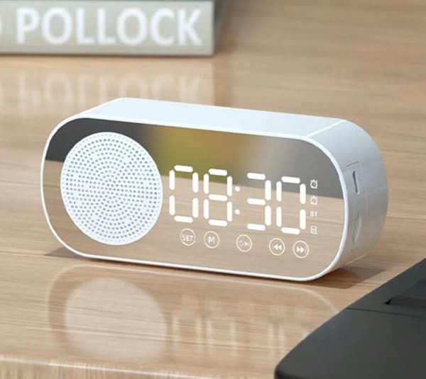 Trådløs Bluetooth-høyttaler, Multifunksjonell Høy Lydklokke white
