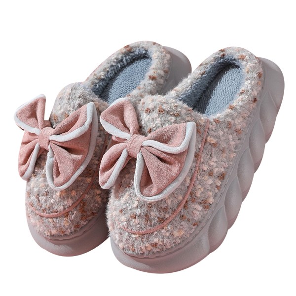 Mysiga Memory Foam Tofflor för kvinnor grey 38-39
