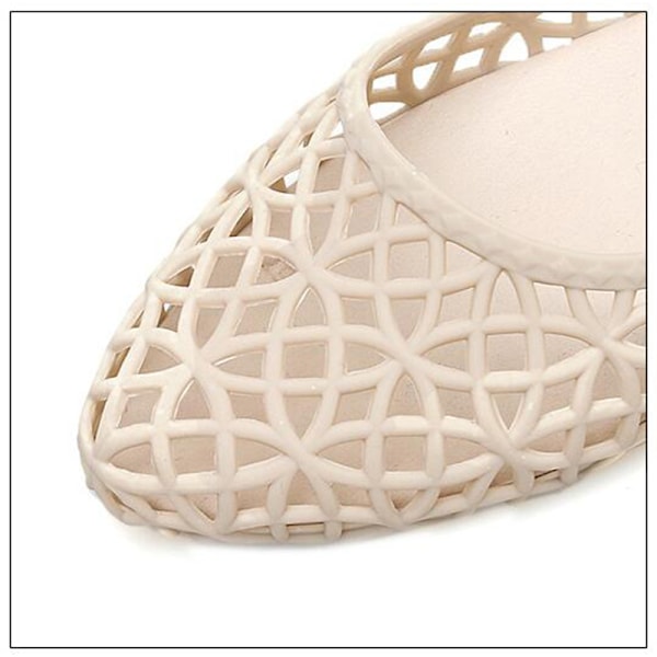 Sandaler for kvinner - Hule, lette sandaler for stranden Beige 37