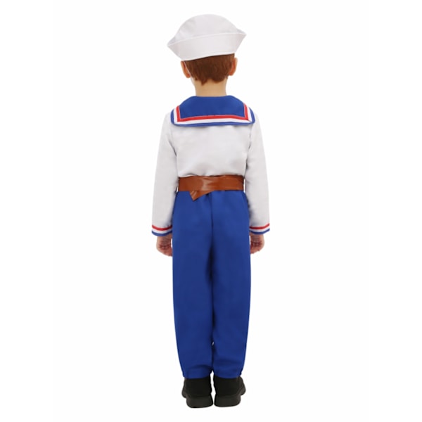 Laivaston Amiralipuku - Valkoinen Kapteenin Uniformu Lapsille XL