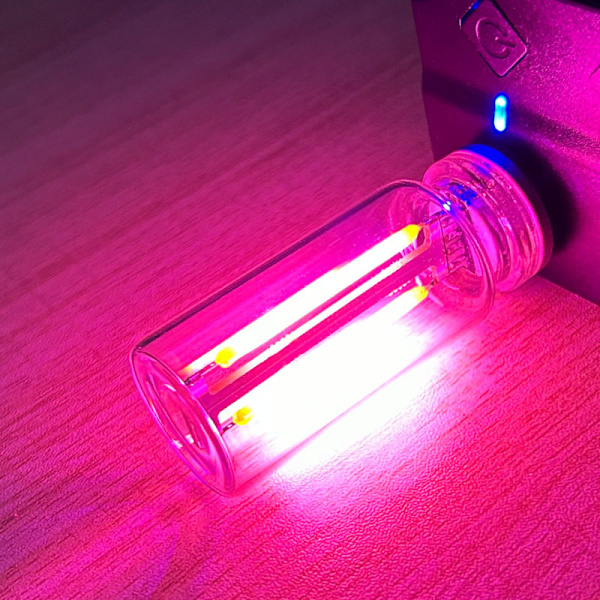 Bärbar touch-kontrollerad LED-nattlampa, Mini USB-lampa Pink