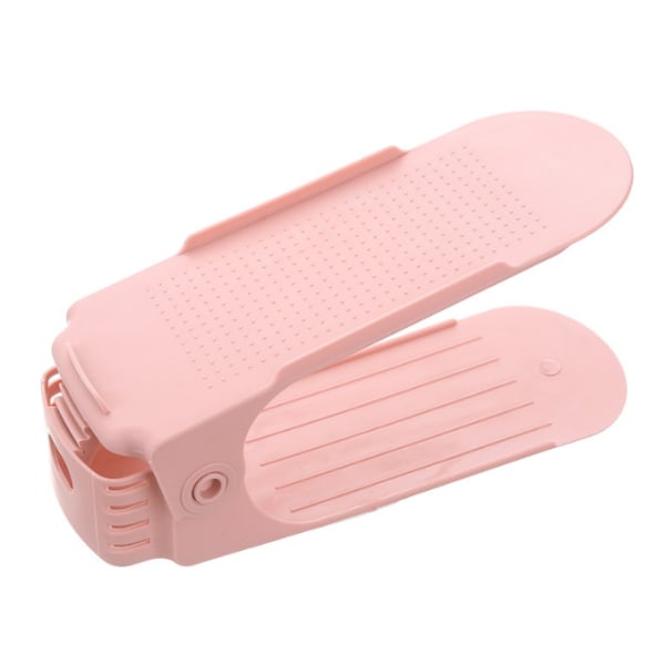 Shoe Organizer dubbla lager skor förvaringsställ pink