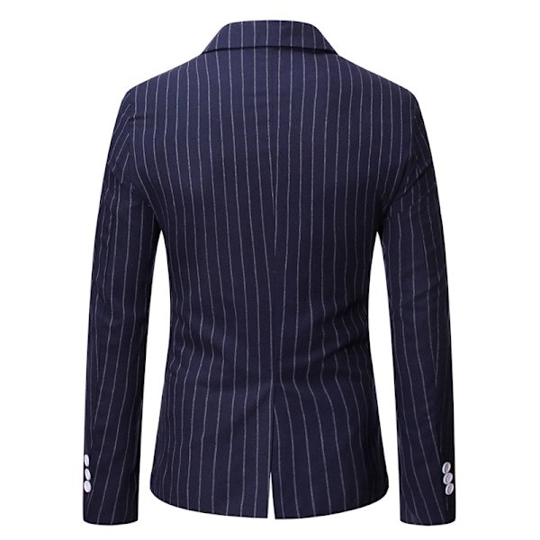 Herre Casual Blazer Jakke Ternet Navy Blue XL