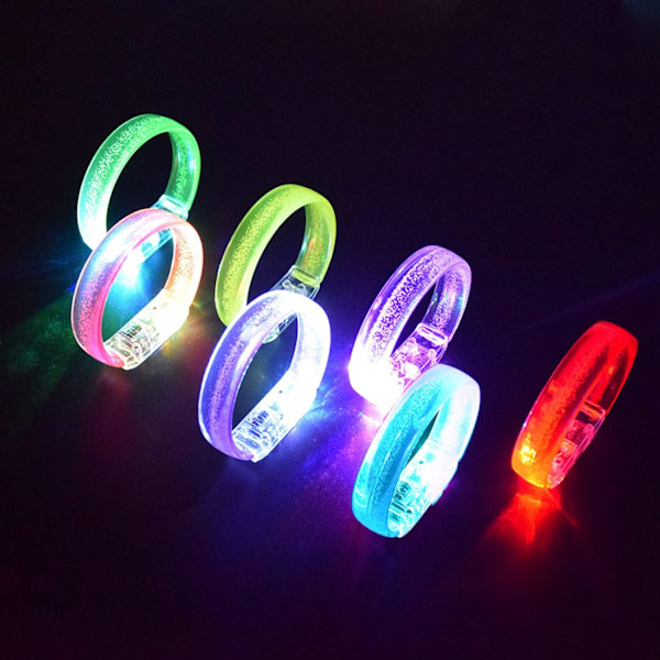 6st Glow Sticks LED-armband lyser upp leksaker Wide
