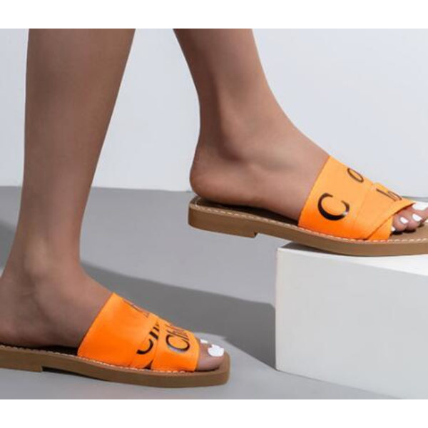 Alphabet Webbing Tykke Bunnsåler Damessko Orange 41