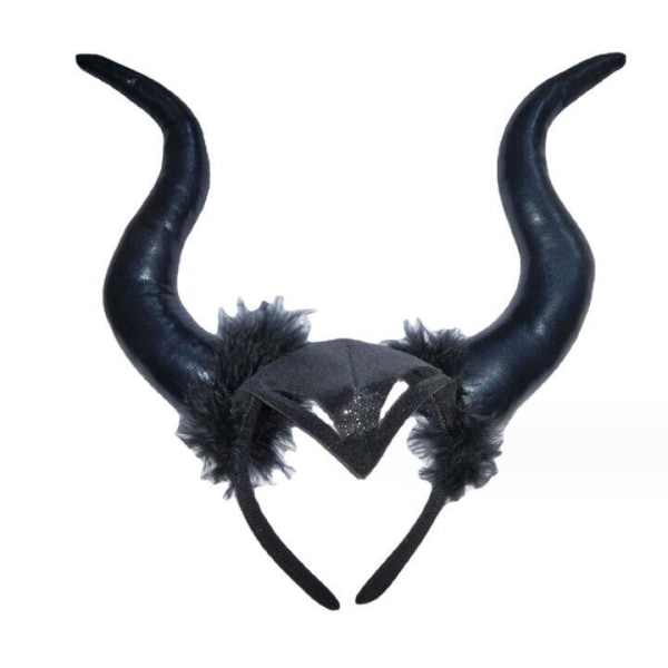 Gotisk Ond Hexe Djevelhorn Hodeplagg For Halloween 33CM