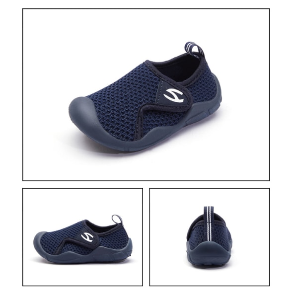 Toddler Halkfria lätta promenadsportskor Dark Blue 25