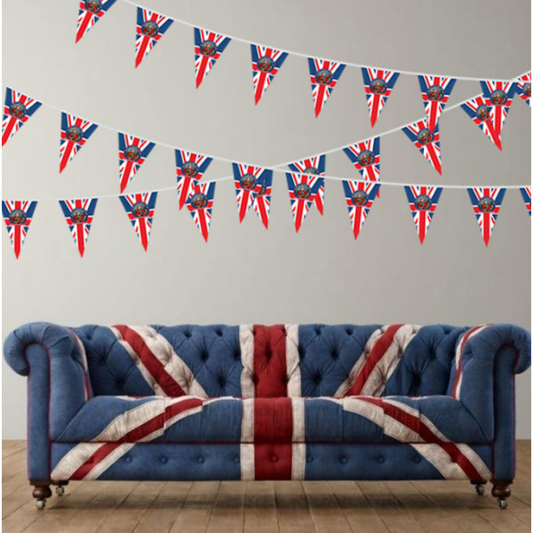 Union Jack King Charles III kröningsbanner Style 2