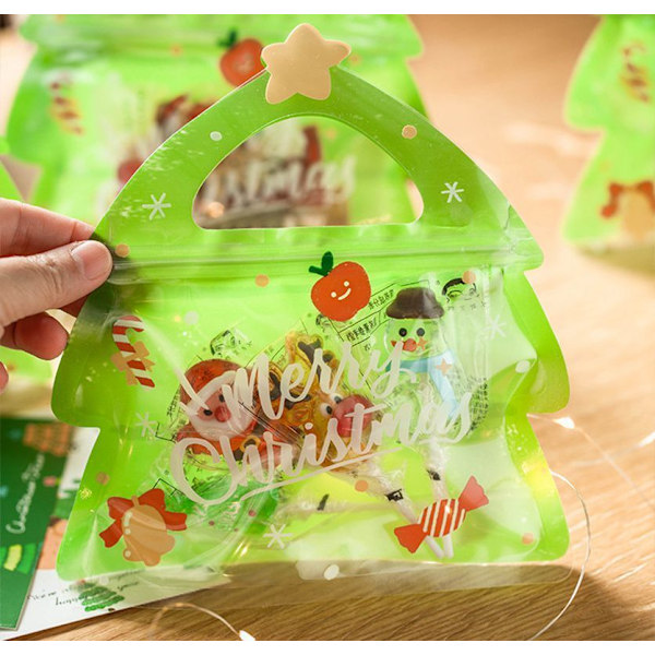 16 Pakk Julegodteriposer Matlagringsplastposer 16PCS