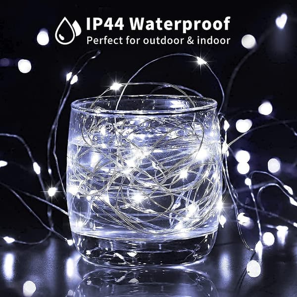 33FT 100 LED-valot 8 tilaa Halloween-oranssi White Light