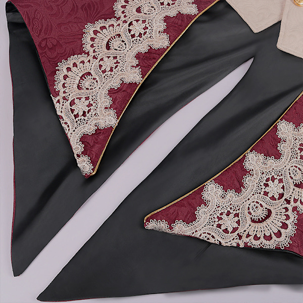 Miesten keskiaikainen steampunk-takki Victorian kirjallisuus retro gootti pukukoodi Red XL