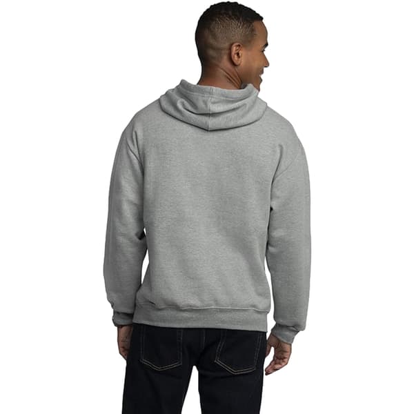 Hettegenser i ensfarget design for menn Gray M