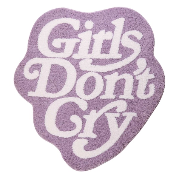 Girls Don't Cry Badrumsmattor 36x39tum Purple