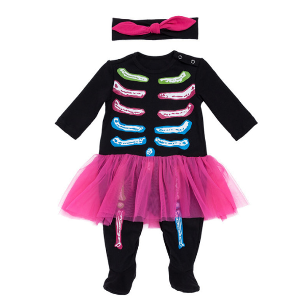 Baby och toddler One Piece Kläder Halloween black pink L