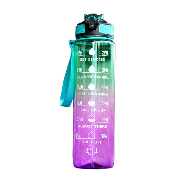 Motiverande vattenflaskor med tidsmarkör, sportvattenflaska EP-24