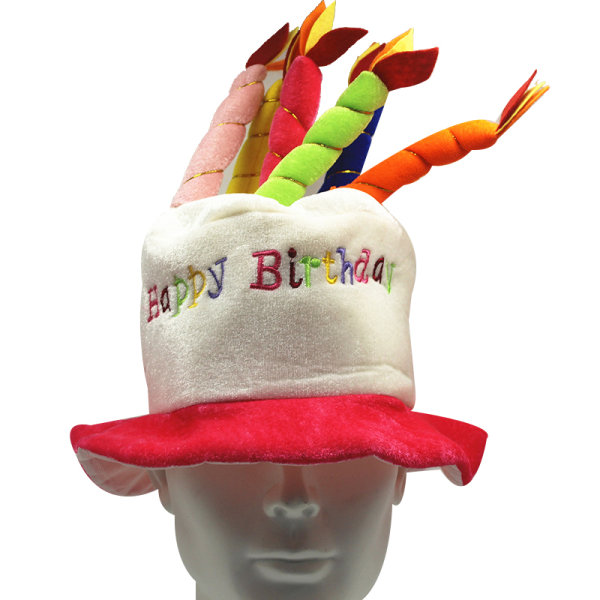 Grattis på födelsedagen tårta hatt Party hatt Red