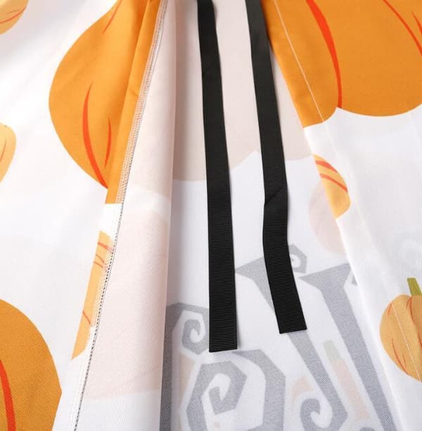Unisex Halloween Trykt Kappe Heksekappe White