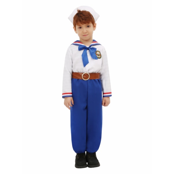 Barn Pojkar Muscle Man Sailor Costume S