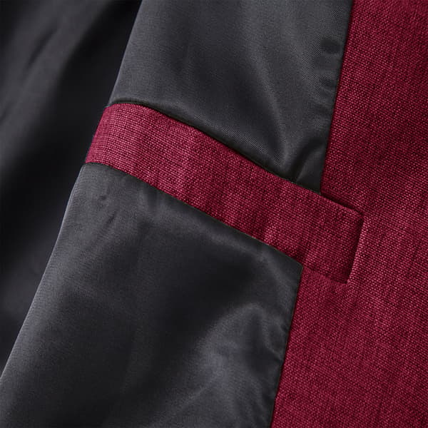 Slim fit business casual kavajer för män, enknäppt lättviktskostymjacka Red 2XL