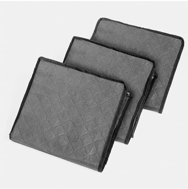 2 Pak Foldbare Storeposer til Dyner Gray