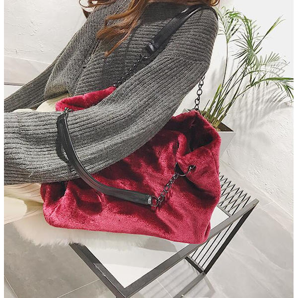 Pelslook-Taske til Kvinder Red
