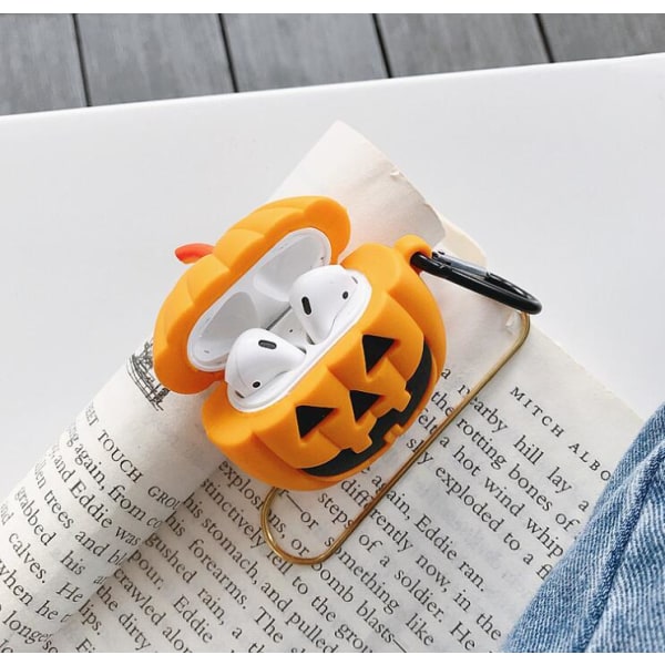 Halloween-festliga Pumpa-Hörlursöverdrag Airpods1