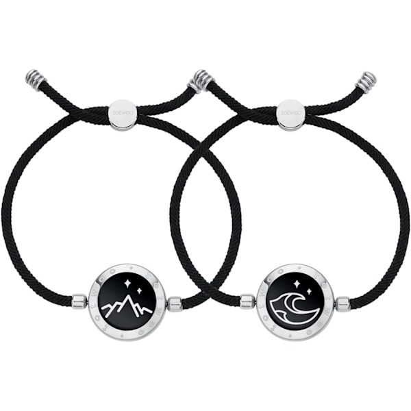 Långdistansberlockarmband för par, vibration & upplysning för kärlekspar B