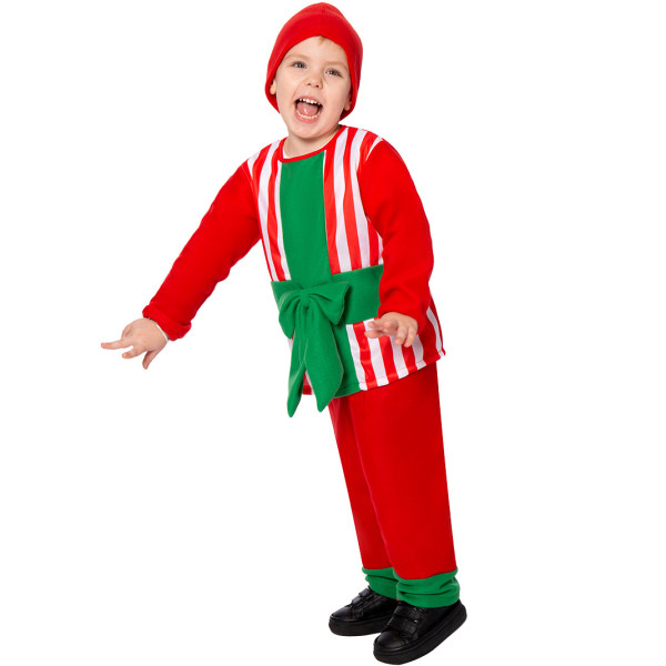 Julgåva Box Kostym för Barn, Julkläder för Pojkar och Flickor, Ärmlös Cosplay L