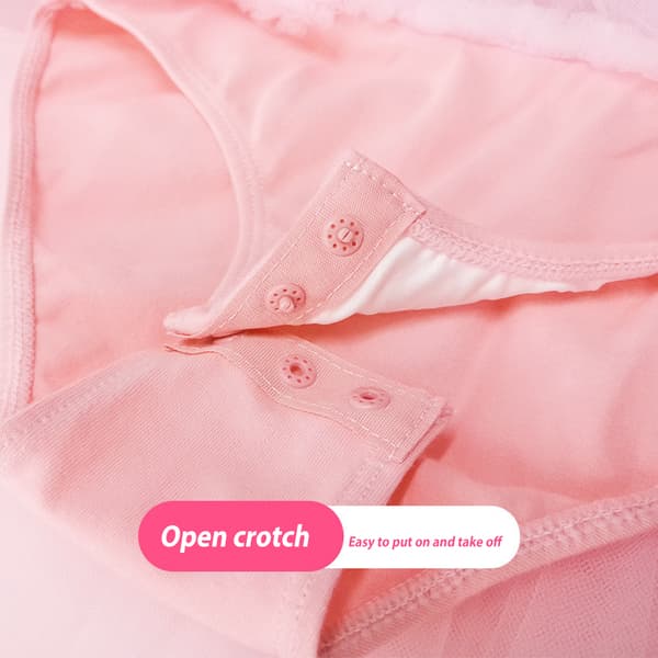 Pige-Danseleotards med Skørt Light Pink 120