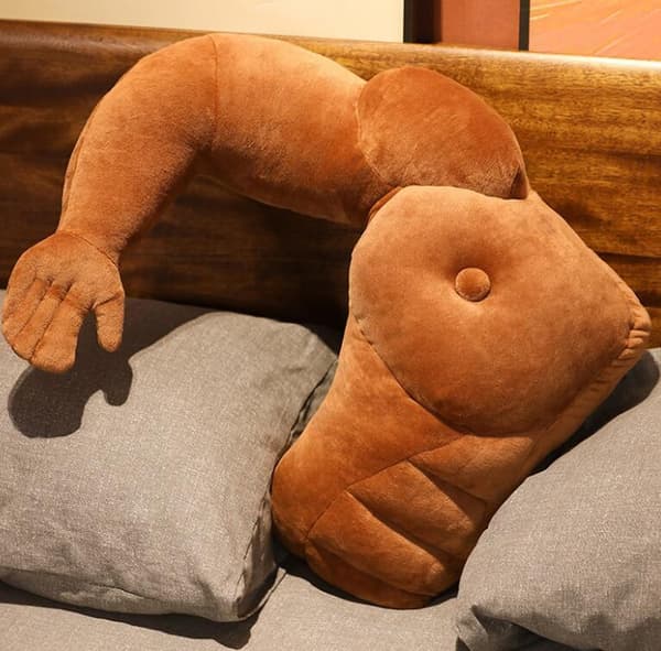 Söt Och Rolig Muscle Man Kudde Left 45*30cm