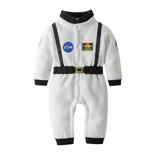 Astronautdräkt för barn, rymddräkt Onesie White 100