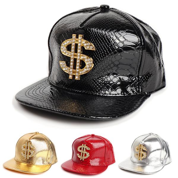 Hip Hop-hatt, Flat-Brimmed Hatt, Rock-lue, Justerbar Snapback-hatt for Menn og Kvinner Red