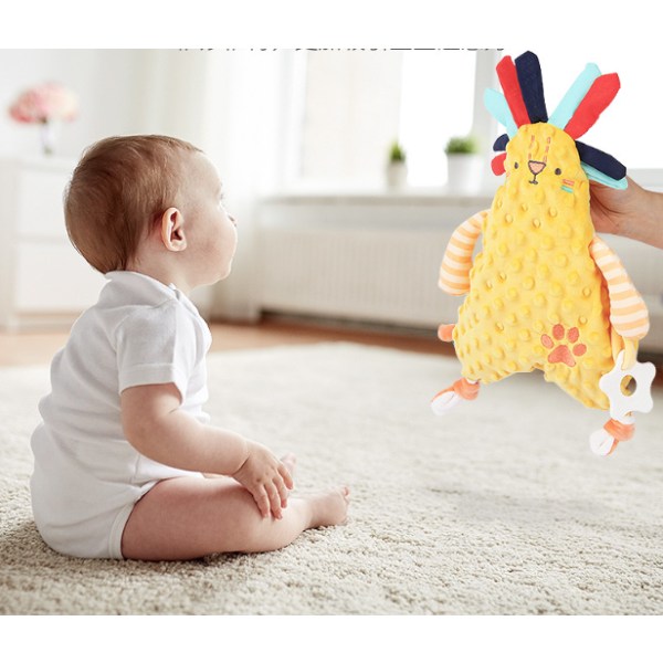 Baby Sikkerhetsteppe Myk Pluss Stuffet Dyr Leke Lion