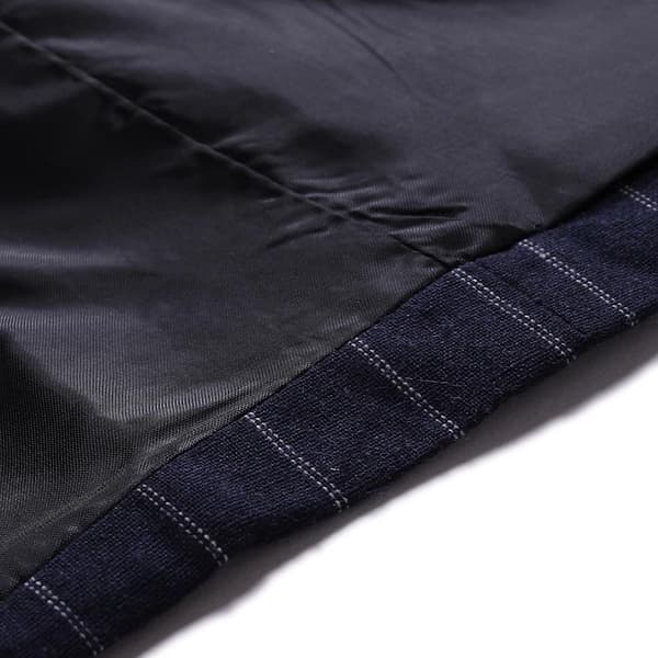 Kavaj för män, ledig kostym, rutig jacka Navy Blue L