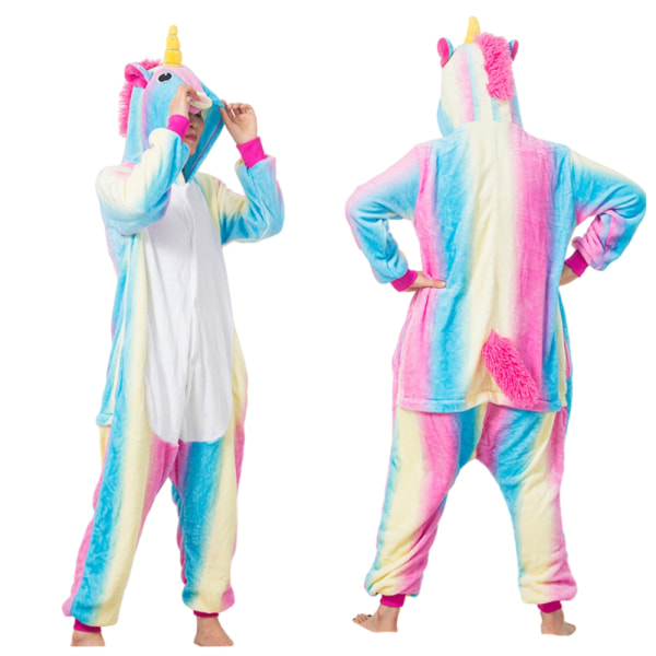 Unisex Aikuisten Onesie-Pyjamat Halloween-Eläinpuku Cosplay-Uniapuku Kotiasu horse 95