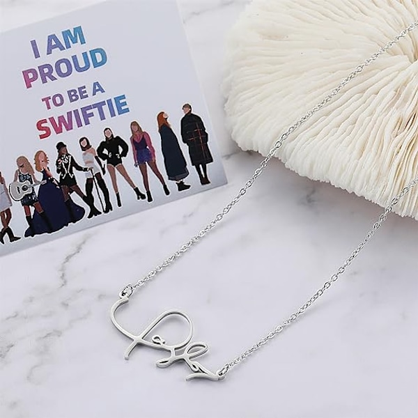 TS-inspirerat Halsband för Kvinnor SWIFTIE Silver Signature