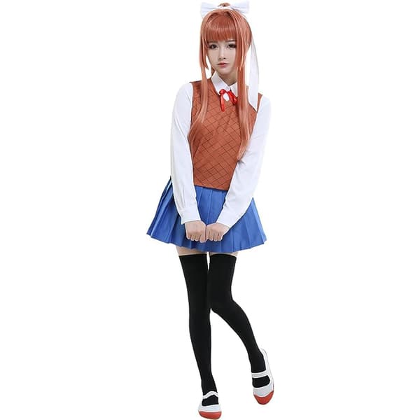 Anime Skoleuniform Cosplay Kostyme for Kvinner M
