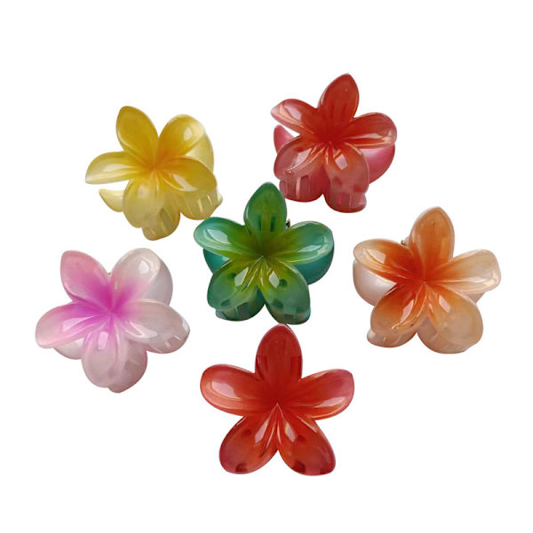 12 stk Mini 4cm Blomster Hårklipp, Fargerike Hårtilbehør for Kvinner og Jenter