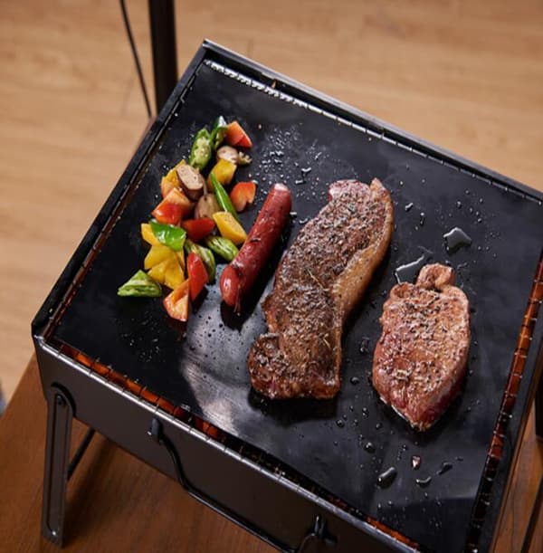 Återanvändbart Teflon BBQ-papper Black 240*340cm