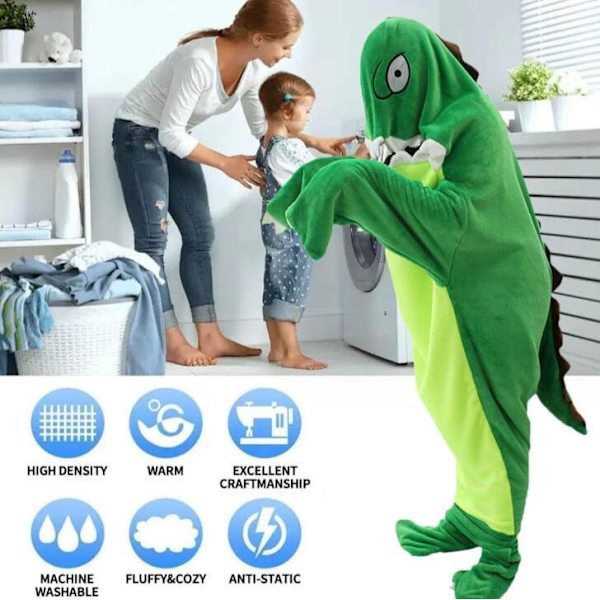 Dinosaur Løstsiddende Onesie til Voksne M