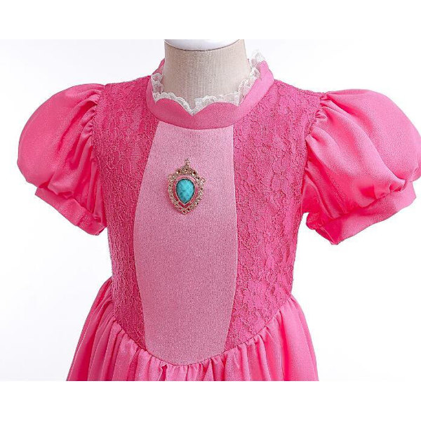 Rosa Prinsessklänningar för Barn Jul Cosplay Pink 100CM