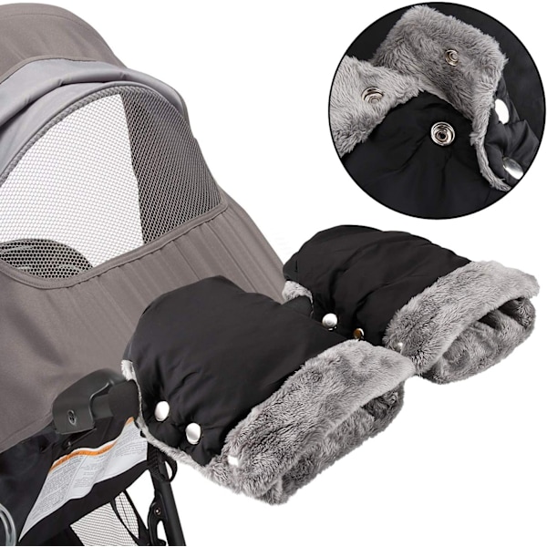 Barnvagn Fleece Hand Muff Barnvagnshandskar Black